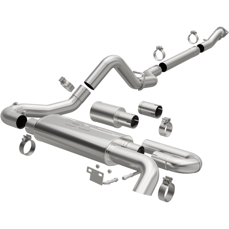 2021-2025 Bronco Overland Series Catback Exhaust Single Straight Driver Exit | Dirty Garage