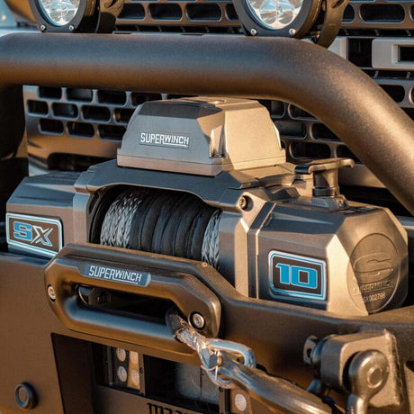 Universal 10k LB 12V SX10SR DC Graphite Synthetic Rope Winch - View 20 | Dirty Garage
