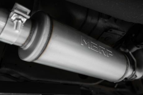 1999-2004 Mustang GT 4.6L 2.5 Dual Split Rear AL Cat Back 3.5" Dual Wall Black Tips - View 3 | Dirty Garage