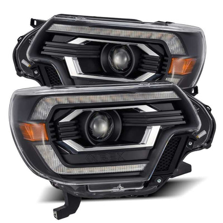 2012-2015 Tacoma Pro-Series Projector Black Headlights with DRL - View 2 | Dirty Garage