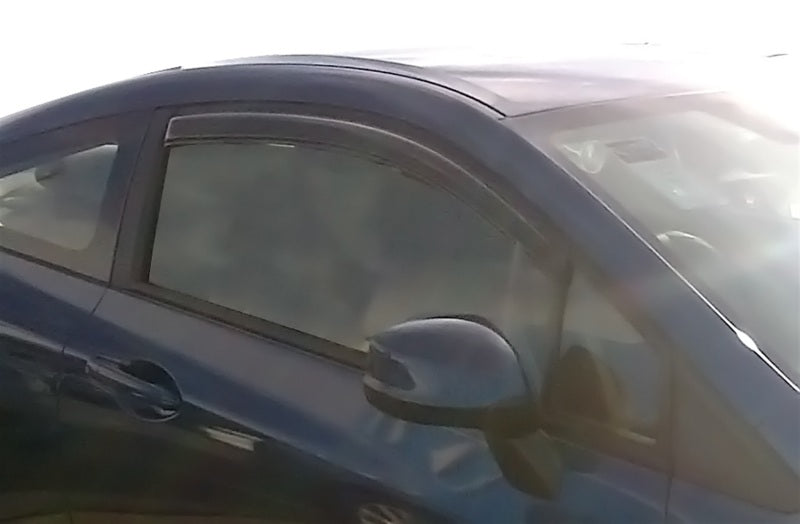 2012-2015 Civic Coupe Ventvisor Outside Mount Window Deflectors Smoke - View 4 | Dirty Garage