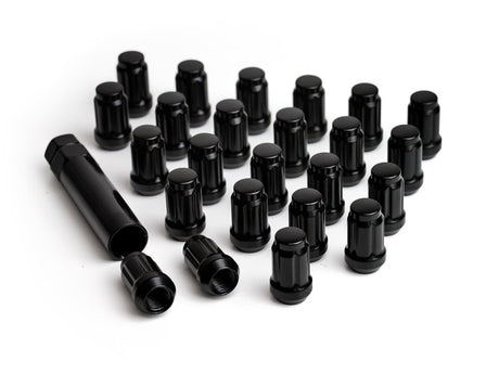 Universal Alloys Lug Nut Kit Black 12x1.5 24 Lug Nuts w Key | Dirty Garage