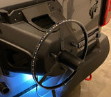 Universal LED Illuminated Wheel Ring 3rd Brake Light Red - View 2 | Dirty Garage