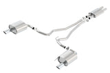 Borla ATAK Cat Back 15 Ford Mustang 3.7L V6 MT/AT 2.25in Pipe 4in Single Round Rolled Tips - View 3 | Dirty Garage
