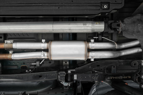 2017-2020 F-150 Raptor 3.5"L Ecoboost Dual Rear Exit 3" Resonator Back Exhaust System - View 5 | Dirty Garage