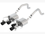 Borla 2015+ Chevy Corvette C7 Z06 6.2L Axle Back ATAK Exhaust Black Quad Tips w/o AFM w/ NPP - View 2 | Dirty Garage