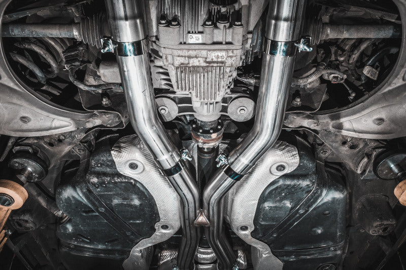 2018-2023 Durango SRT 6.4L Armor Lite AL Steel 3" Cat Back Exhaust Dual Rear Exit SS Tips - View 2 | Dirty Garage