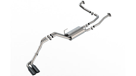Borla 22-24 Nissan Frontier S-Type Cat Back System - Black Chrome | Dirty Garage