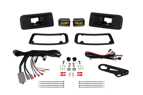 2022-2024 Maverick Elite Series Yellow Add-On LED Fog Light Kit - View 3 | Dirty Garage