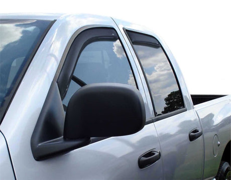2006-2008 Ram 1500 Mega Cab Ventvisor Front and Rear Window Deflectors Smoke 4-Piece - View 6 | Dirty Garage