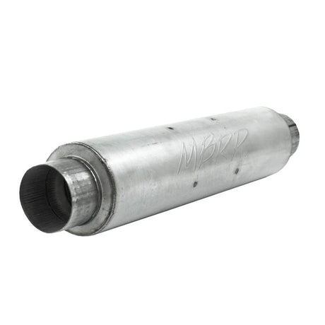 Universal Quiet Tone Muffler 4" Inlet Outlet 24" Body 6" Dia 30in Overall Aluminum - View 4 | Dirty Garage