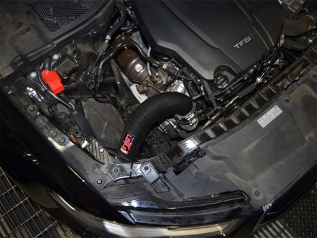 2016-2018 Audi A6 2.0L Turbo Wrinkle Black Cold Air Intake - View 5 | Dirty Garage