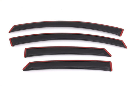 2013-2018 Fusion Ventvisor In-Channel Front and Rear Window Deflectors 4-Piece Smoke - View 11 | Dirty Garage