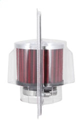 Universal 1.75in Flange ID x 3in OD x 2.5in H Chrome Finish Rubber Base Crankcase Vent Filter - View 13 | Dirty Garage