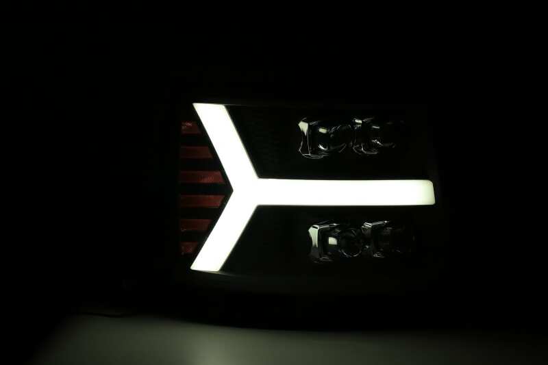 2007-2013 GM HD Nova-Series LED Projector Jet Black Headlight Sequential Turn Signal - View 5 | Dirty Garage