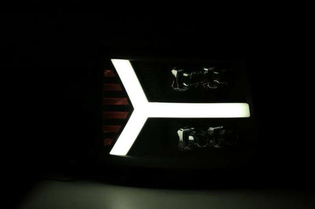 2007-2013 GM HD Nova-Series LED Projector Jet Black Headlight Sequential Turn Signal - View 5 | Dirty Garage