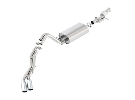 Borla Touring Cat Back 15-16 GMC Denali 6.2L V8 2.75in, 2.25in Dual Same Side Exit 4in Tips Exhaust - View 2 | Dirty Garage