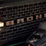 2021+ Bronco Grille Lettering Overlay Kit - Bronze - View 5 | Dirty Garage