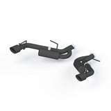 2016-2019 GM Camaro 2.5" Black Coated Axle Back Exhaust System 4" Dual Wall Tips - View 3 | Dirty Garage