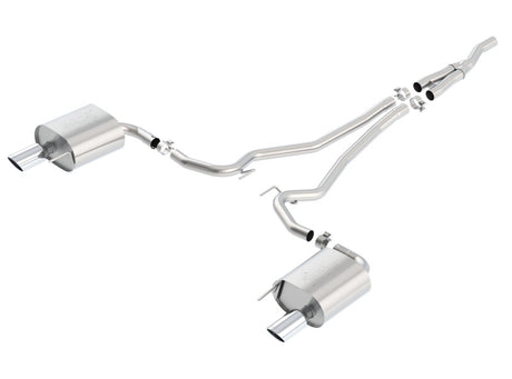 Borla Atak Cat Back 15-17 Ford Mustang 2.3L EcoBoost MT/AT 2.25in pipe 4in tip - View 3 | Dirty Garage