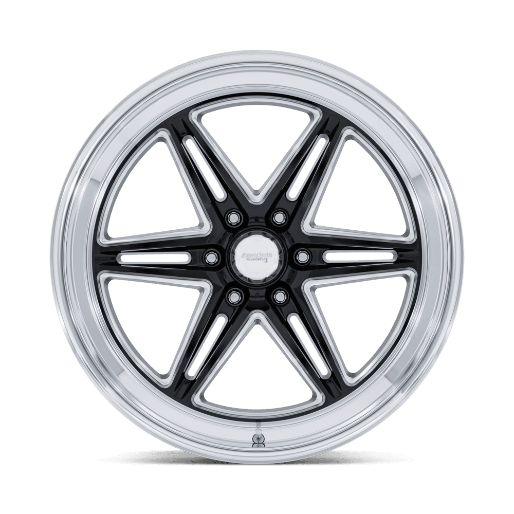 American Racing Groove 6 Drag Gloss Black Milled w/ Diamond Cut Lip Wheel (AR953) | Dirty Garage