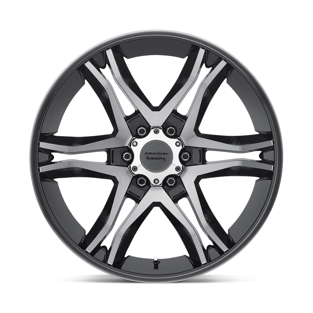 American Racing Mainline Gloss Black Machined Wheel (AR893) | Dirty Garage