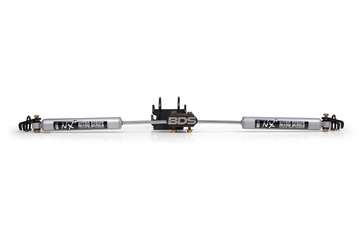 2005-2025 F-250/F-350 0-2” NX2 Dual Steering Stabilizer Kit (BDS2033DH)