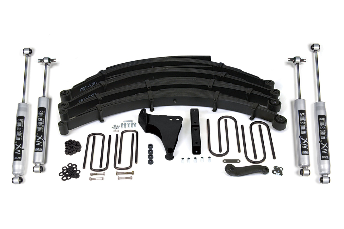 1999-2004 F-250/F-350 8" Square U Spring Kit | Dirty Garage