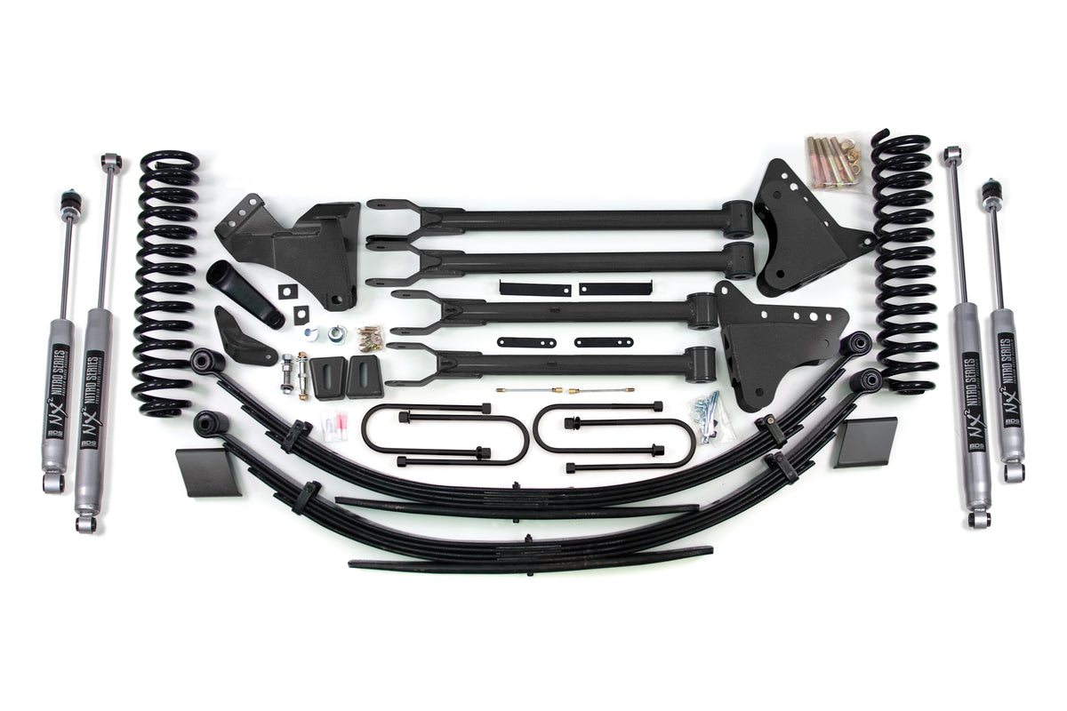 2008-2010 F-250/F-350 8" Lift 4-Link Spring Kit Gas | Dirty Garage