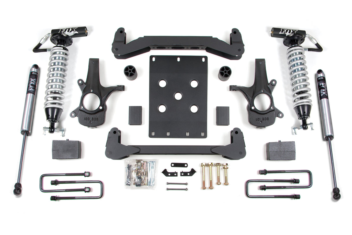 2007-2013 Chevy 2WD 4" Lift Fox 2.5 DSC Coil-Overs | Dirty Garage