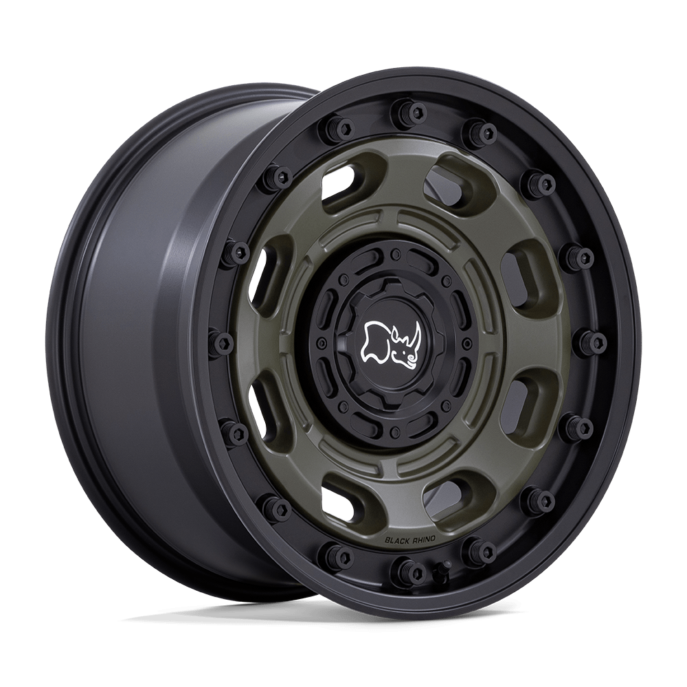 Black Rhino Atlas Olive Drab Green w/ Black Lip Wheel | Dirty Garage