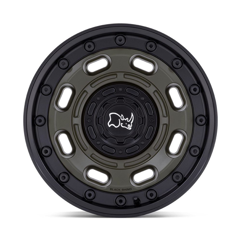 Black Rhino Atlas Olive Drab Green w/ Black Lip Wheel | Dirty Garage
