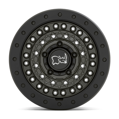 Black Rhino Barricade Olive Drab Green w/ Black Ring Wheel | Dirty Garage
