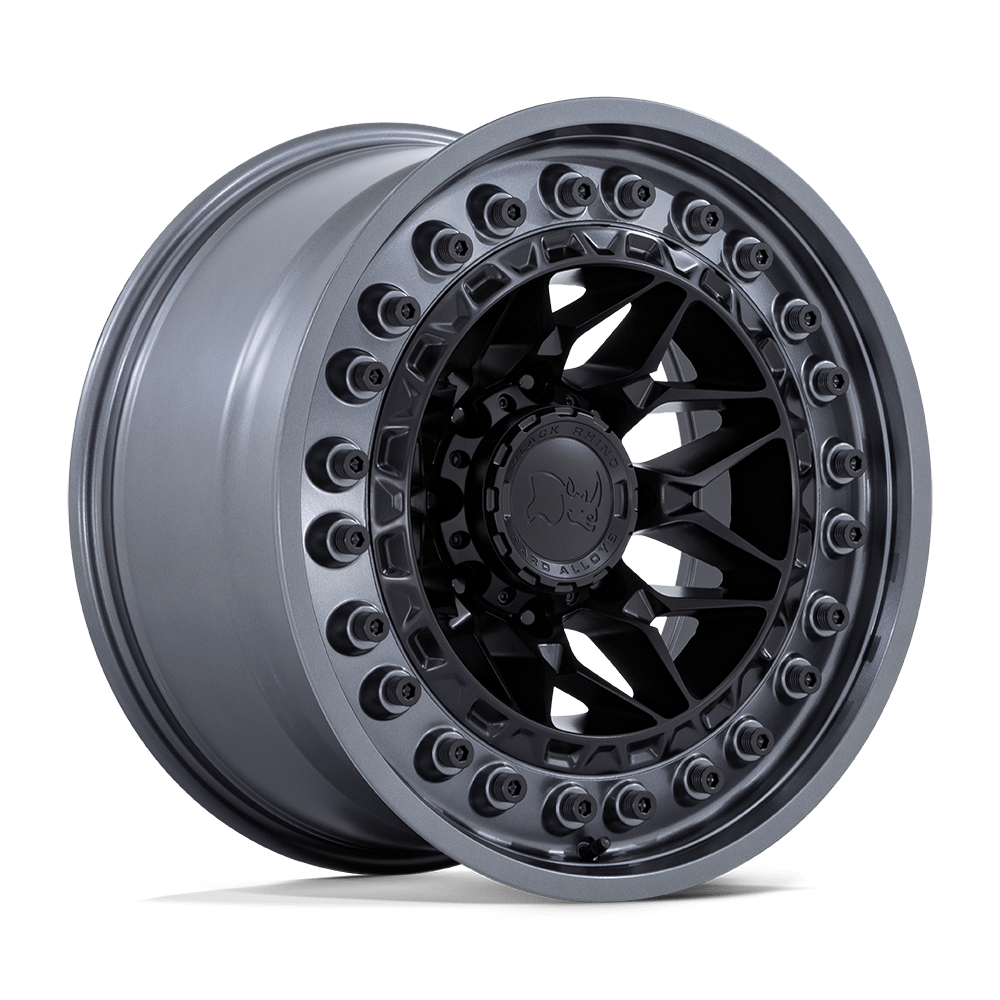 Black Rhino Alpha Matte Black w/ Gunmetal Lip Wheel | Dirty Garage