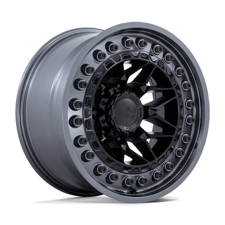 Black Rhino Alpha Matte Black w/ Gunmetal Lip Wheel | Dirty Garage
