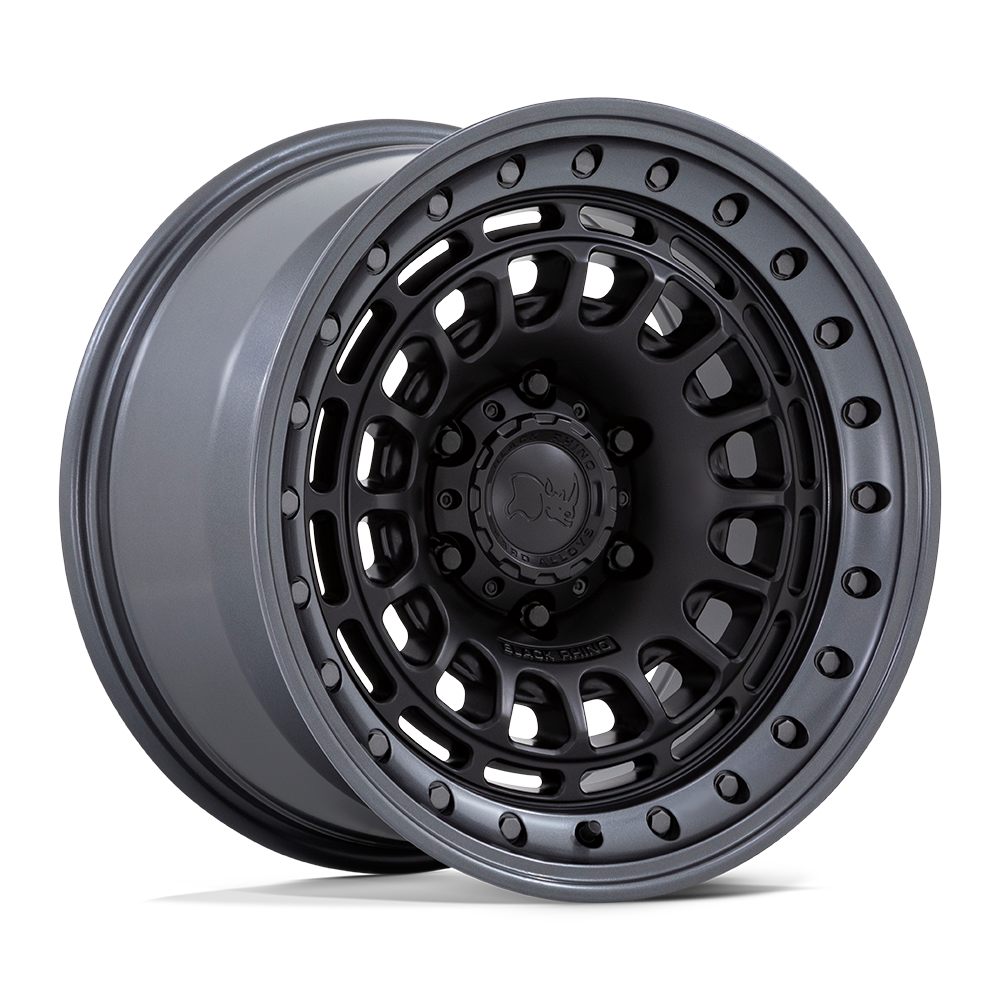 Black Rhino Sahara Matte Black w/ Gunmetal Lip Wheel (BR014) | Dirty Garage