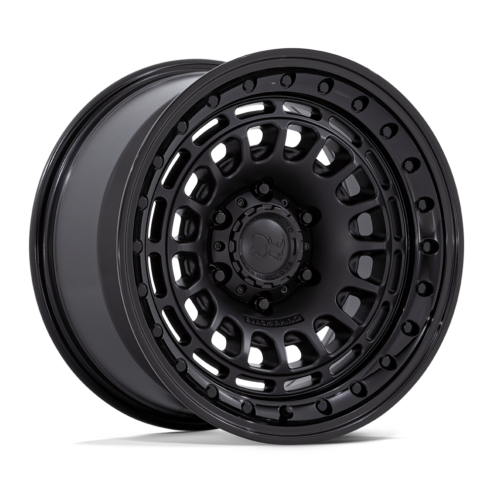 Black Rhino Sahara Matte Black w/ Gloss Black Lip Wheel (BR014) | Dirty Garage