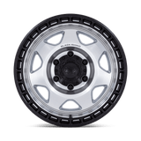 Black Rhino Voyager Silver Machined w/ M-black Lip Wheel (BR018) | Dirty Garage
