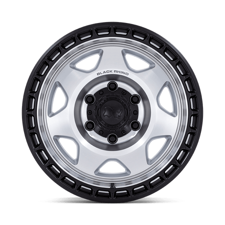 Black Rhino Voyager Silver Machined w/ M-black Lip Wheel (BR018) | Dirty Garage