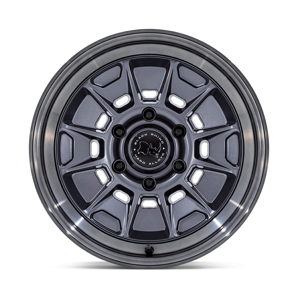 Black Rhino Mondo Matte Gunmetal w/ Gloss Gray Lip Wheel (BR021) | Dirty Garage