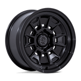 Black Rhino Mondo Matte Black w/ Gloss Black Lip Wheel (BR021) | Dirty Garage