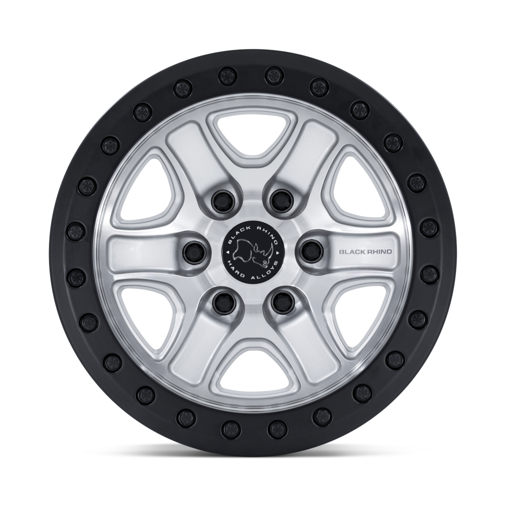 Black Rhino Echo Trail Lock Beadlock Hyper Silver w/ Machined Face Wheel (BR200) | Dirty Garage