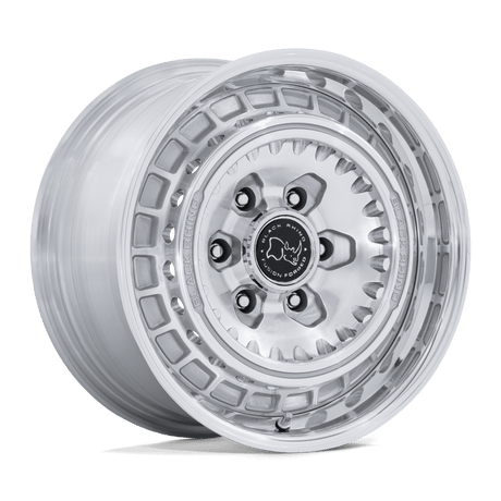 Black Rhino Bastion Gloss Silver w/ Machined Face Polished Lip Wheel (BR601) | Dirty Garage