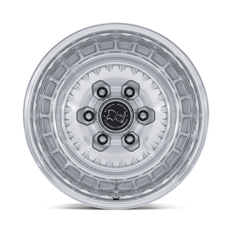 Black Rhino Bastion Gloss Silver w/ Machined Face Polished Lip Wheel (BR601) | Dirty Garage