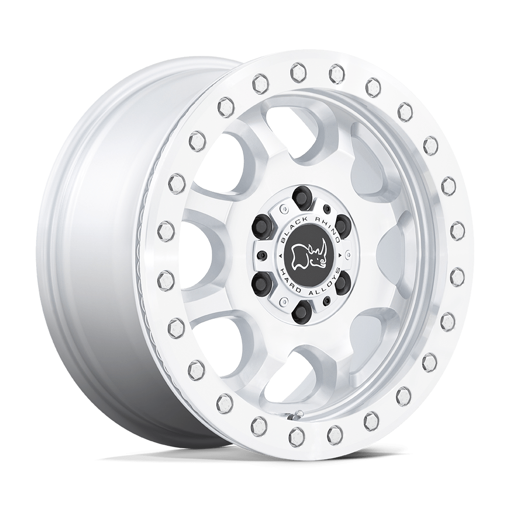 Black Rhino Venture Beadlock Gloss Silver w/ Machined Face Wheel | Dirty Garage