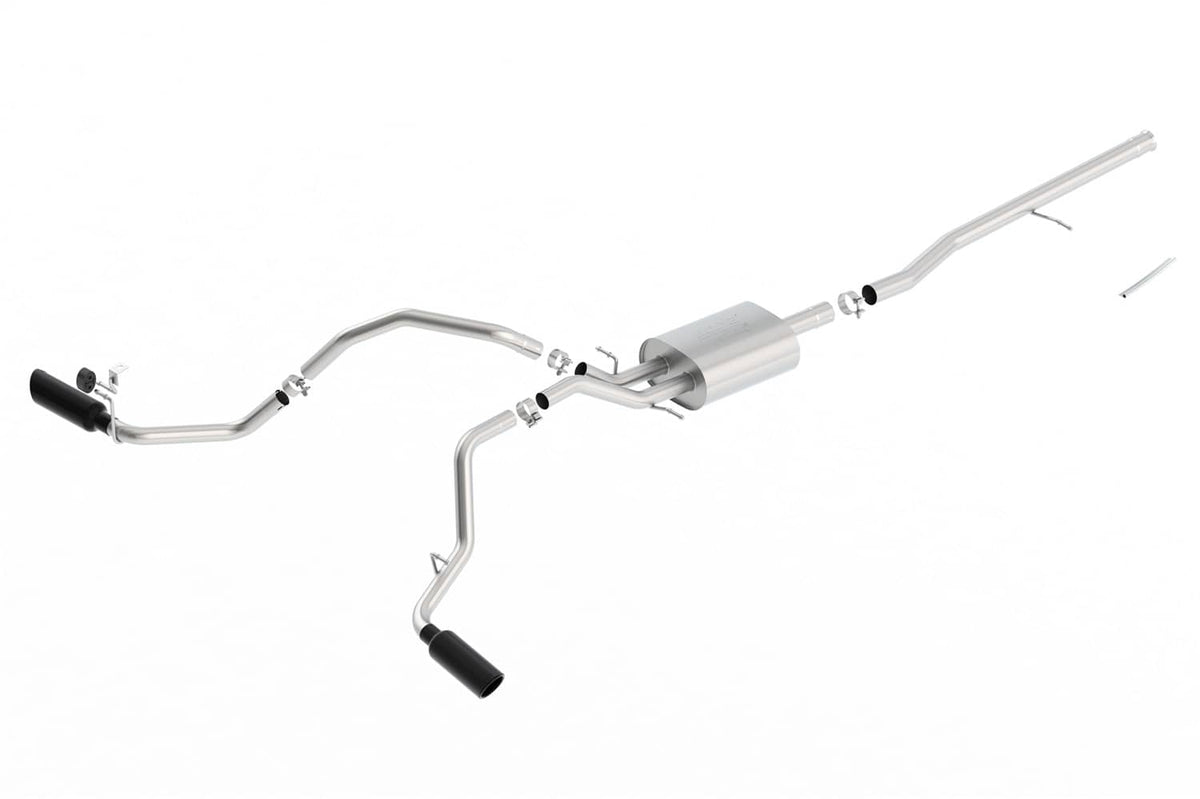 2014-2019 GM 1500 Extended/Crew Cab 5.3L Cat-Back ATAK Exhaust w/ Black Tip | Dirty Garage