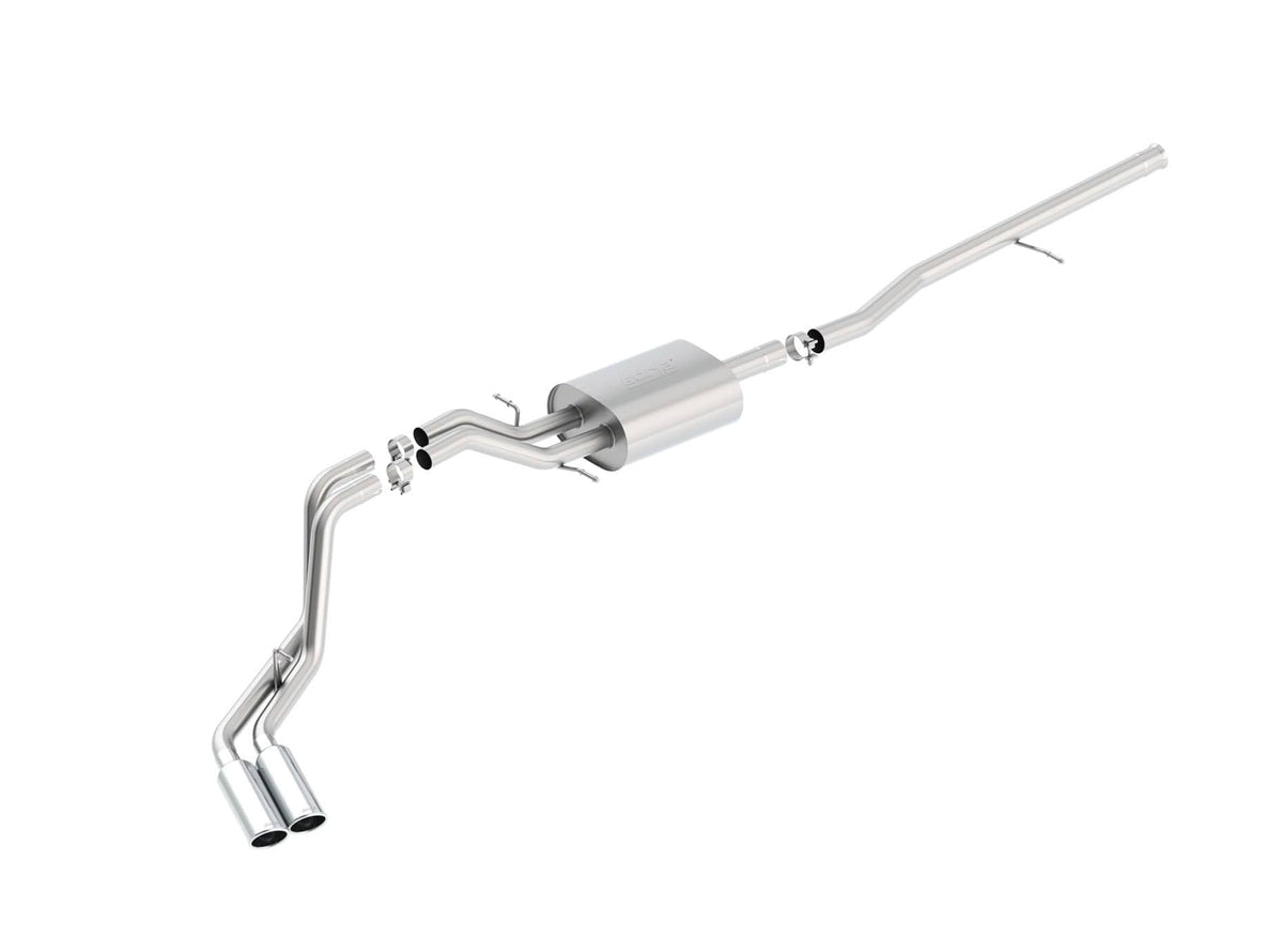 2014-2019 GM 1500 Cat-Back Exhaust S-Type w/ Chrome Tips | Dirty Garage