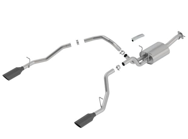 2019-2026 RAM 1500 5.7L Quad/Crew Cat-Back Exhaust S-Type w/ Black Tip | Dirty Garage