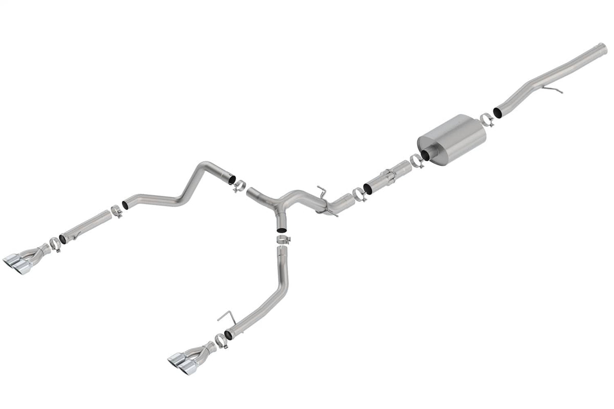 2019-2023 GM 6.2L Extended/Crew Cab ATAK Dual Exhaust w/ Stainless Tips | Dirty Garage