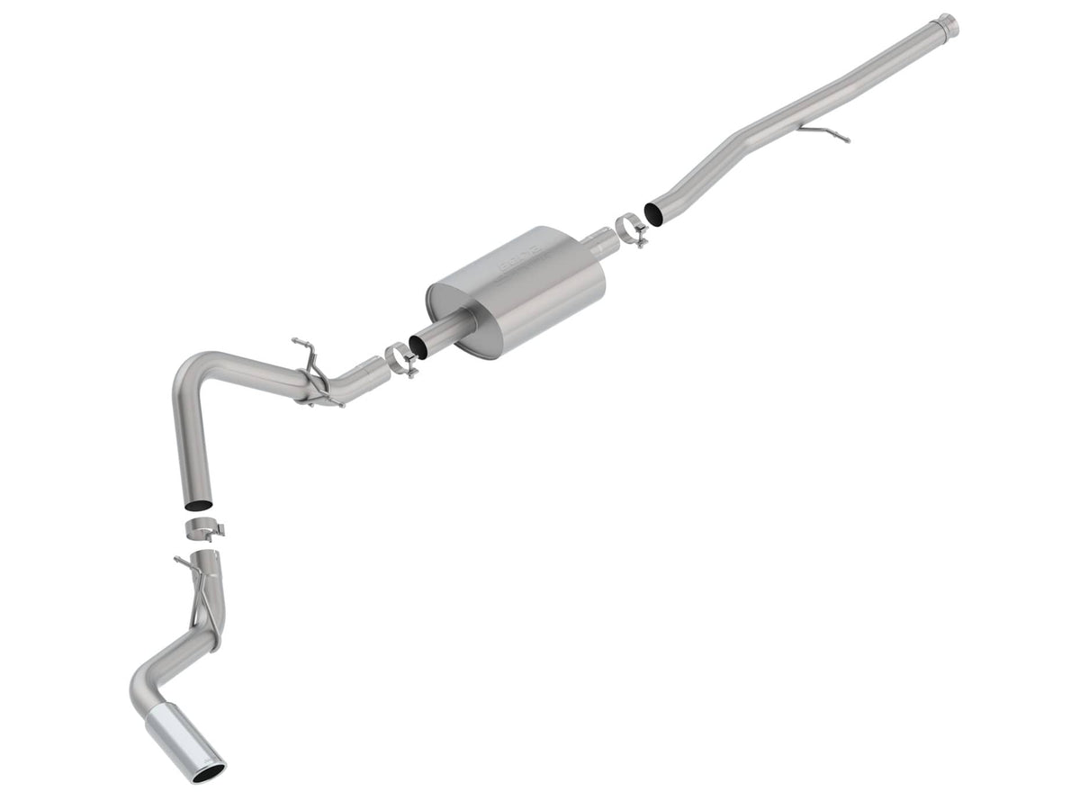 2019-2025 GM 1500 5.3L Cat-Back Single S-Type Exhaust w/ Chrome Tip | Dirty Garage